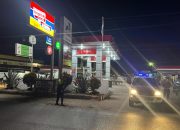 Satlantas Polres Toba Patroli Blue Light Malam Hari