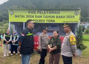 Perwakilan Kemenkes Jakarta Bersama Kabag OPS Polres Toba Kunjungan dan Tinjau Pos Pengamanan Nataru