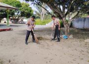 Polsek Silaen dan Staff Kecamatan Gelar Gatroy di Lingkungan Kecamatan Silaen dan Masjid AD- Dakwah