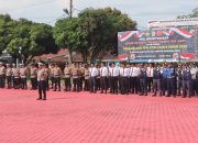 Kapolres Toba Pimpin Apel Gelar Pasukan Operasi Ketupat Toba 2025.