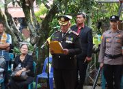 Polres Toba Lakukan Upacara Kedinasan Pemakaman Anggota Polri