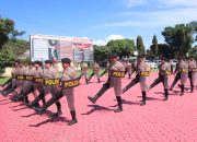 Bentuk Kesiap Siagaan,Polres Toba Gelar Simulasi SispamKota Jelang May Day