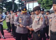 Kapolres Toba Pimpin Apel Kesiap Siagaan Pengaman di Hari Buruh