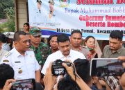 Kapolres Toba Turun Langsung Pimpin Rangkaian Kunjungan Gubernur Sumut di Habinsaran