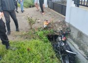 Polres Toba Respon Cepat Tangani Laka Tunggal, Pemotor Tak Sadarkan Diri Masuk Selokan
