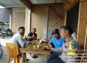 Kapolsek Bersama Bhabinkamtibmas Polsek Habinsaran Ajak Warga Wujudkan Kamtibmas yang Kondusif