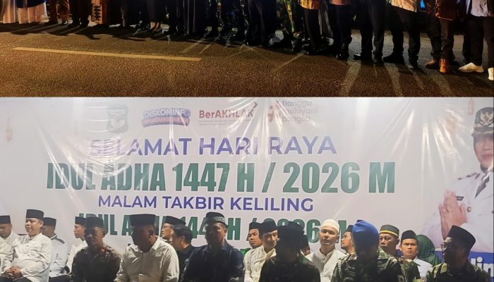 Aprial M Rizaldi Ginting Wakili Ketua DPRD Pematangsiantar Lapas Pawai Takbir Idul Adha 1447 H