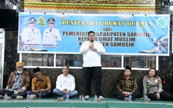 Bupati Samosir Serahkan Hewan Qurban Bantuan Presiden dan Pemkab, Perkuat Toleransi dan Kepedulian Sosial