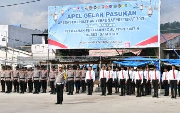 Apel Gelar Pasukan Ops Ketupat Toba 2026, Pemkab Samosir Turunkan Personel Kawal Kelancaran dan Keamanan Libur Lebaran