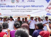 Tekan Inflasi dan Jaga Stabilitas Harga, Bupati Taput Buka Gerakan Pangan Murah di Pasar Tarutung
