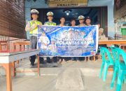 Polantas Karib Edukasi Keselamatan Berkendara Kepada Masyarakat Kabupaten Toba